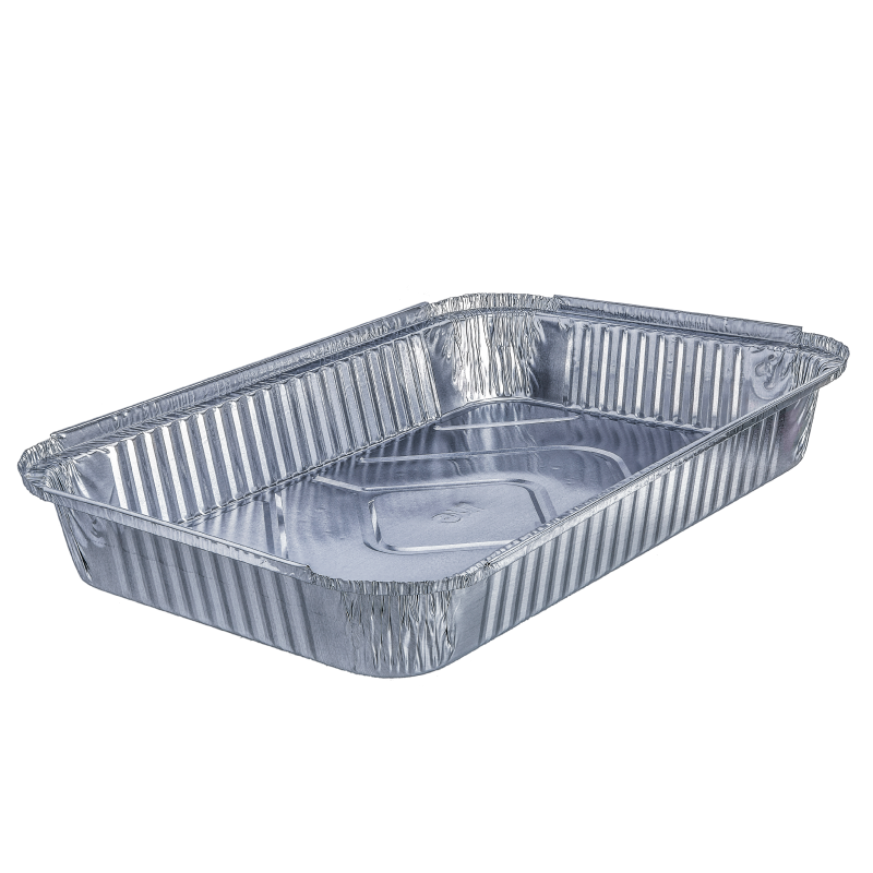 Pack 100 uni. Forma de aluminio retangular 2200ml