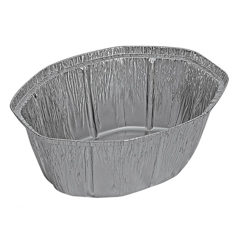 Pack 100 uni. Forma de aluminio oval 2600ml