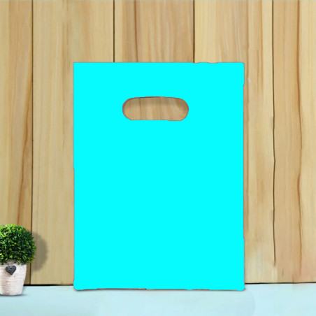 Saco plastico asa vazada 15x25