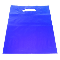 SAC PLASTIQUE POIGNÉES DÉCOUPÉES SIMPLES 35 x 45 CM