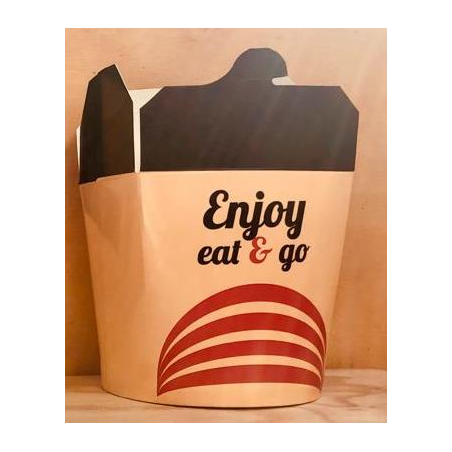 Pack 100 uni. Embalagem cartão redonda 750ml