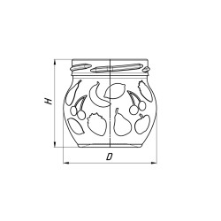Frasco de vidro Imperial Gourmet 150ml
