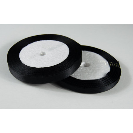 Fita Cetim 10mm 25 Metros - Preto