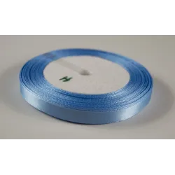 10 mm Satin Band 25 m-blau