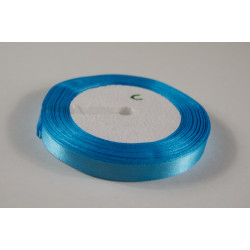 10 mm Satin Band 25 m-blau 