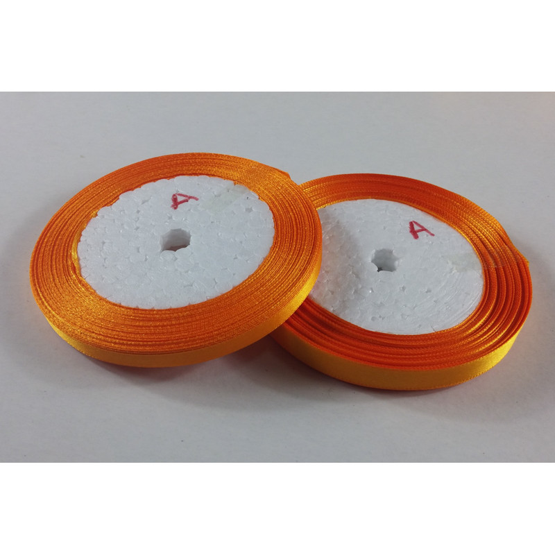 Fita Cetim 10mm 25 Metros - Laranja