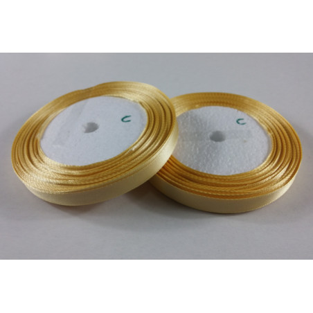 Fita Cetim 10mm 25 Metros - Creme