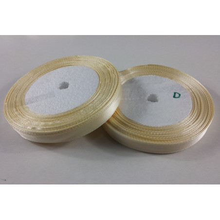 Fita Cetim 10mm 25 Metros - Creme