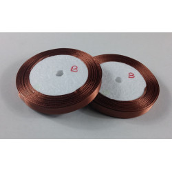 Fita Cetim 10mm 25 Metros - Castanho