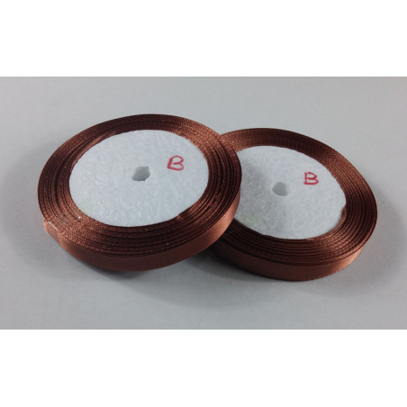 Fita Cetim 10mm 25 Metros - Castanho