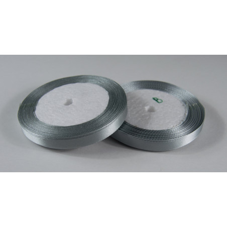 Fita Cetim 10mm 25 Metros - Cinzento