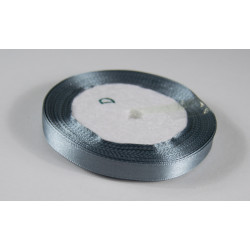 10 mm Satin Band 25 m-grau