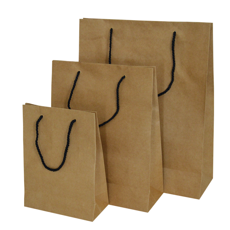 Saco Kraft Luxo Com Cordão 140 G/M2   (várias medidas)