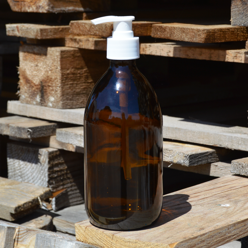 Amber Flask 500ml Wide Opening