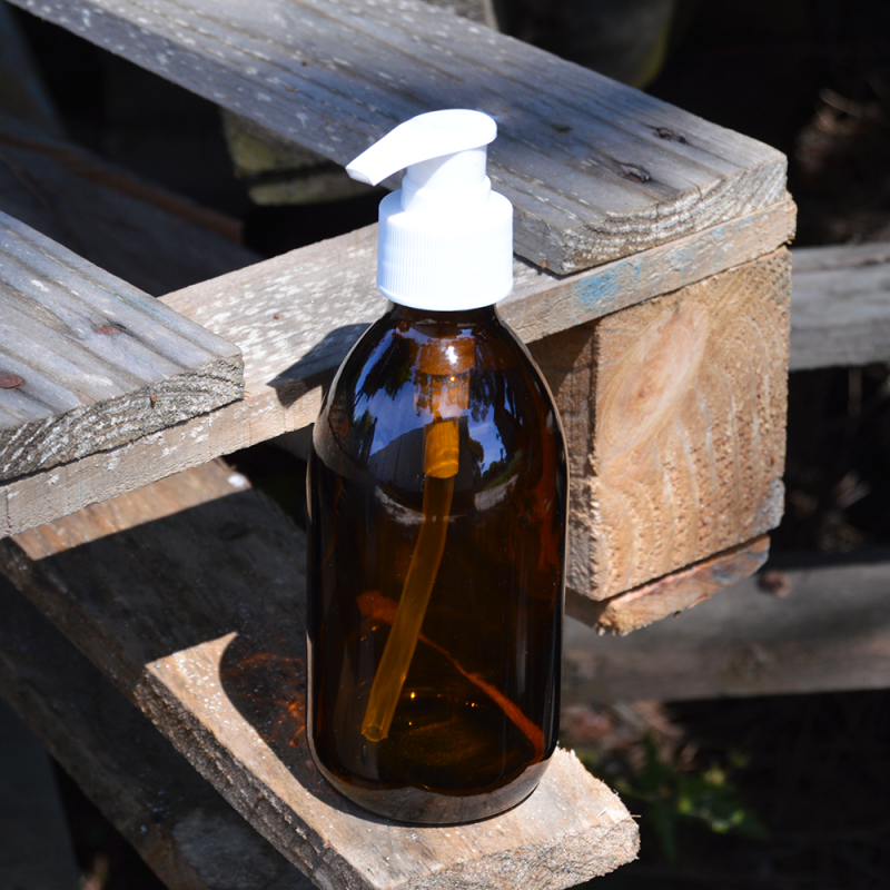 Flacon Bouche Large Ambré 250ml 25cl