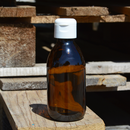 Flacon Bouche Large Ambré 200ml