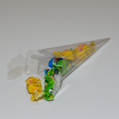 L’acétate transparent boîte 155 mm cône