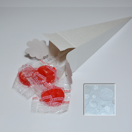 Conical Box 155 White Spheres