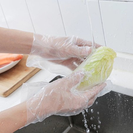 Disposable plastic gloves cx100