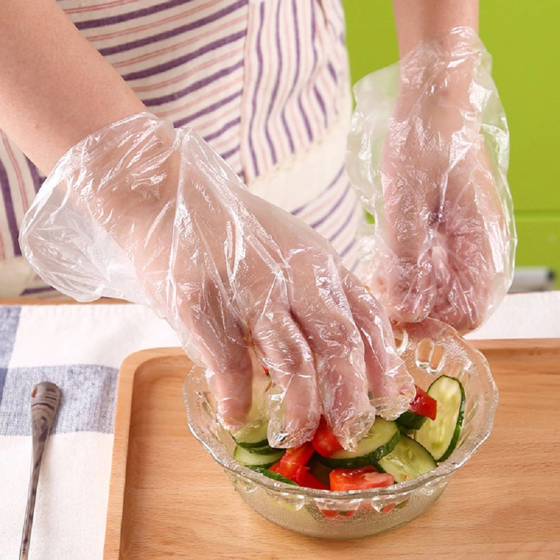 Gants en plastique jetables cx100