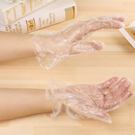 Disposable plastic gloves cx100
