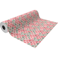 Papel De Regalo Abstarct Plants Red 62Cm X 90M