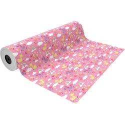 Papel de Embrulho Pink Colored Ponies 62Cm X 90M