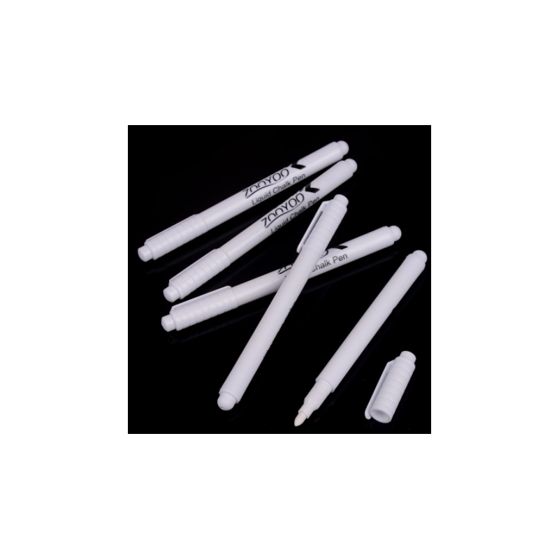 Caneta tinta branca para etiquetas pretas