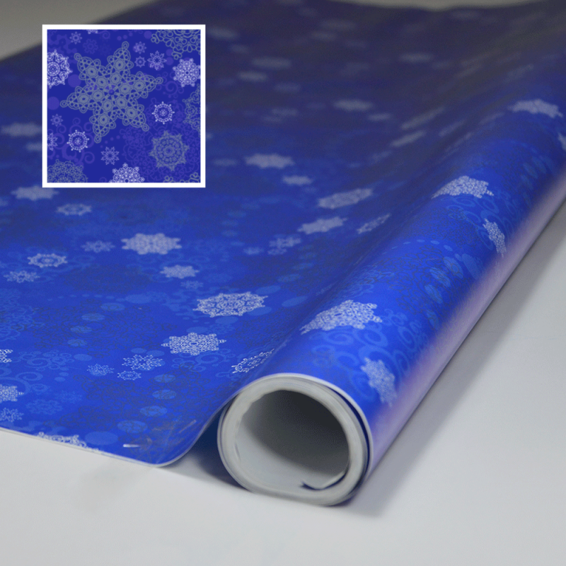 Wrapping Paper Christmas Nigth Blue 70cm x 6m 