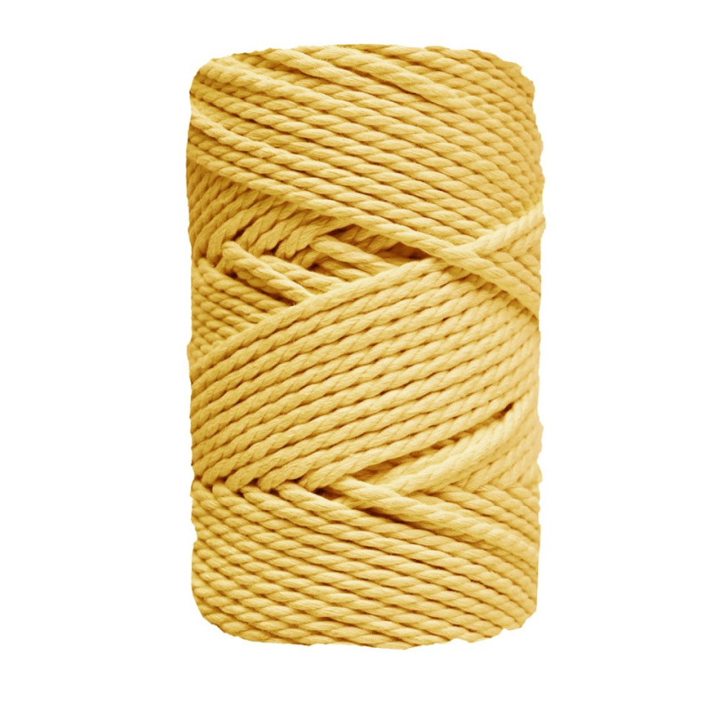 Fils pour macramés 5mm 50m Pineapple yellow