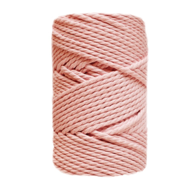 Fils pour macramés 5mm 50m Soft pink