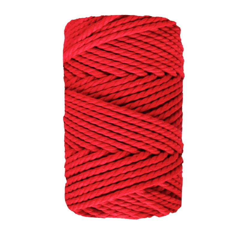 Fils pour macramés 5mm 50m Tulip red