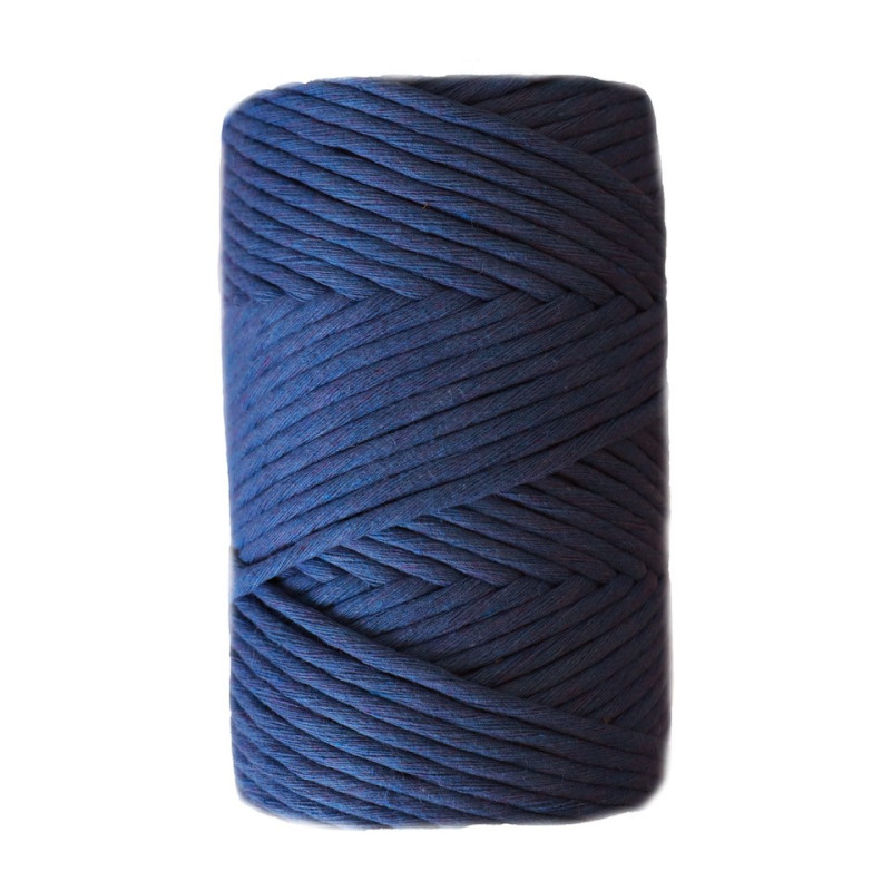 Fils pour macramés urdimbre 3mm 110m Deepsea blue