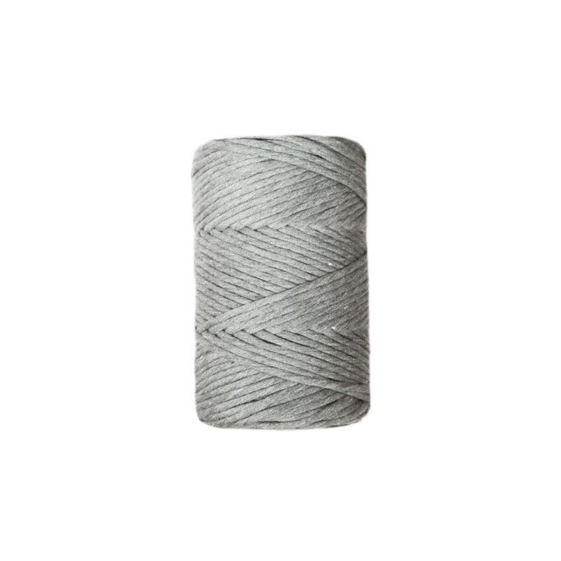 Fils pour macramés urdimbre 3mm 110m Ultra silver