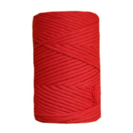 Fio Macrame urdimbre 3mm 110m Tulip red