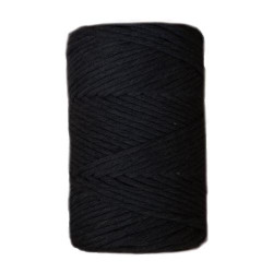 Fio Macrame urdimbre 9mm 75m Quasar black