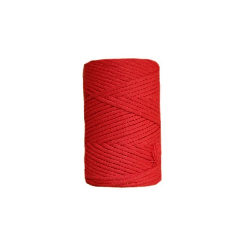 Fio Macrame urdimbre 9mm 75m Tulip red