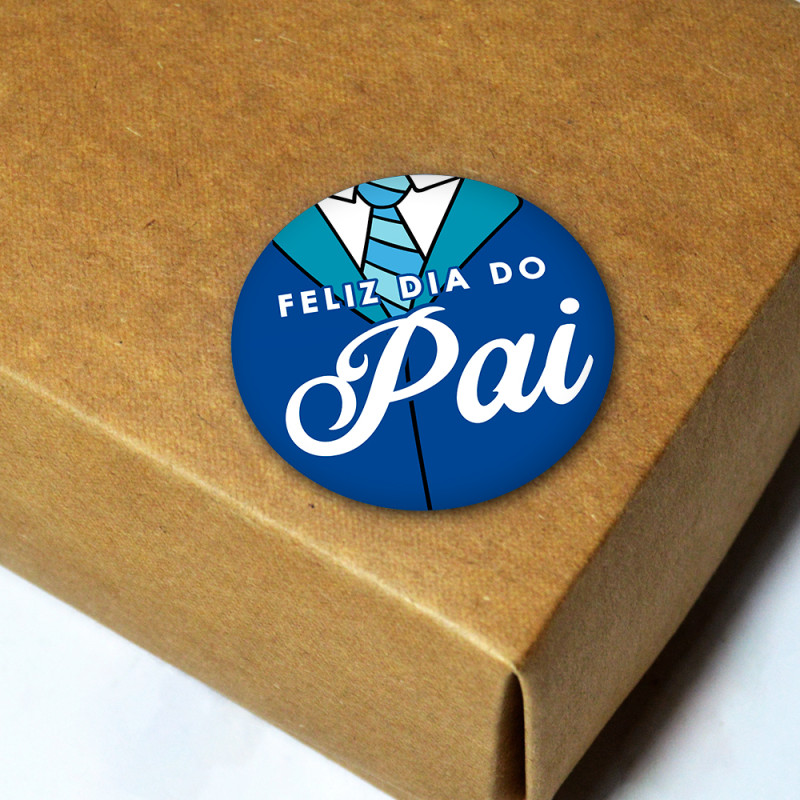 x100 Etiquetas Dia do Pai 3 - 40x40mm