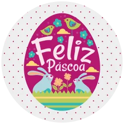 Etichette di Pasqua Day 2 40x40mm