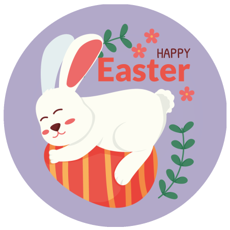 x25 Pegatinas Pascua 3 - 40x40mm