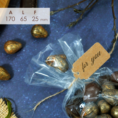 Sacchetto di cellophane pp 125grs