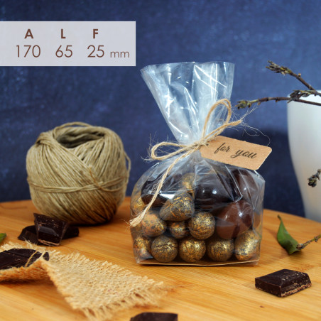 Sachet en cellophane pp 125grs