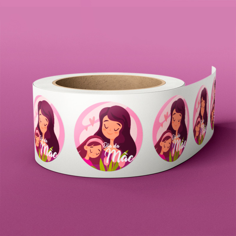 x25 Etiquetas Dia da Mãe 1 - 40x40mm