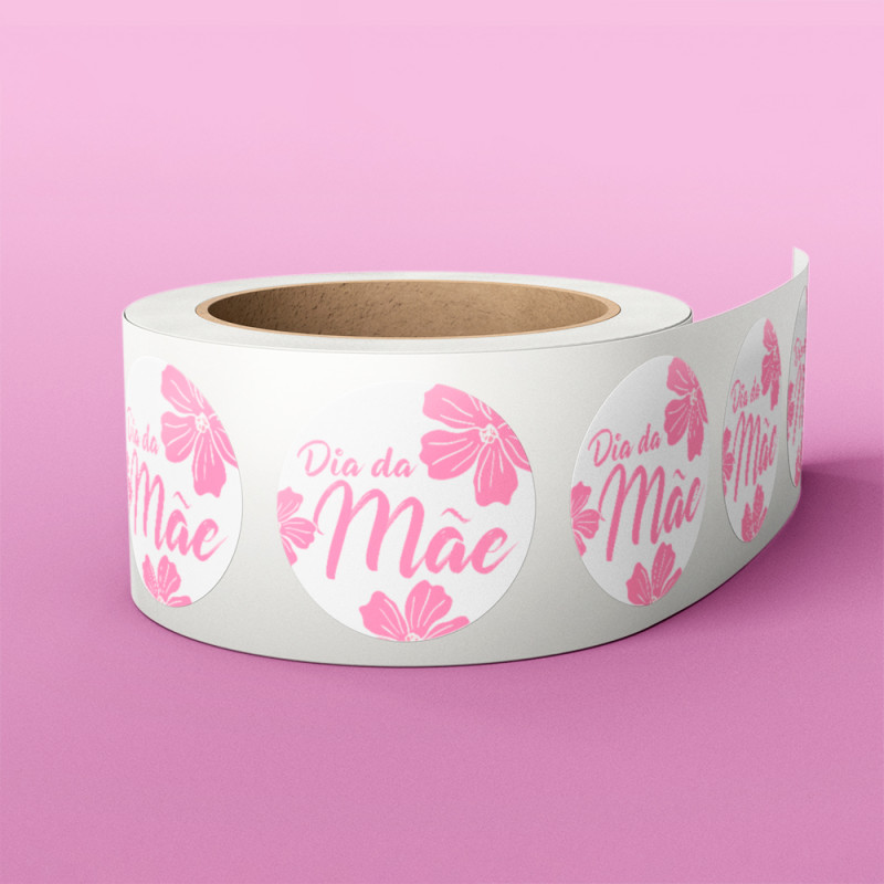 x25 Etiquetas Dia da Mãe 3 - 40x40mm