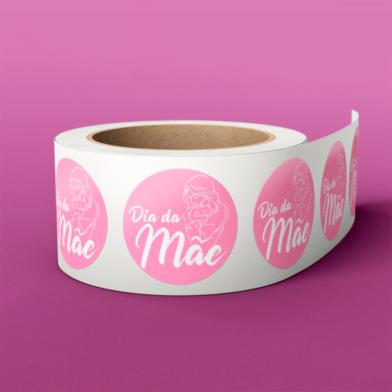 x25 Etiquetas Dia da Mãe 4 - 40x40mm