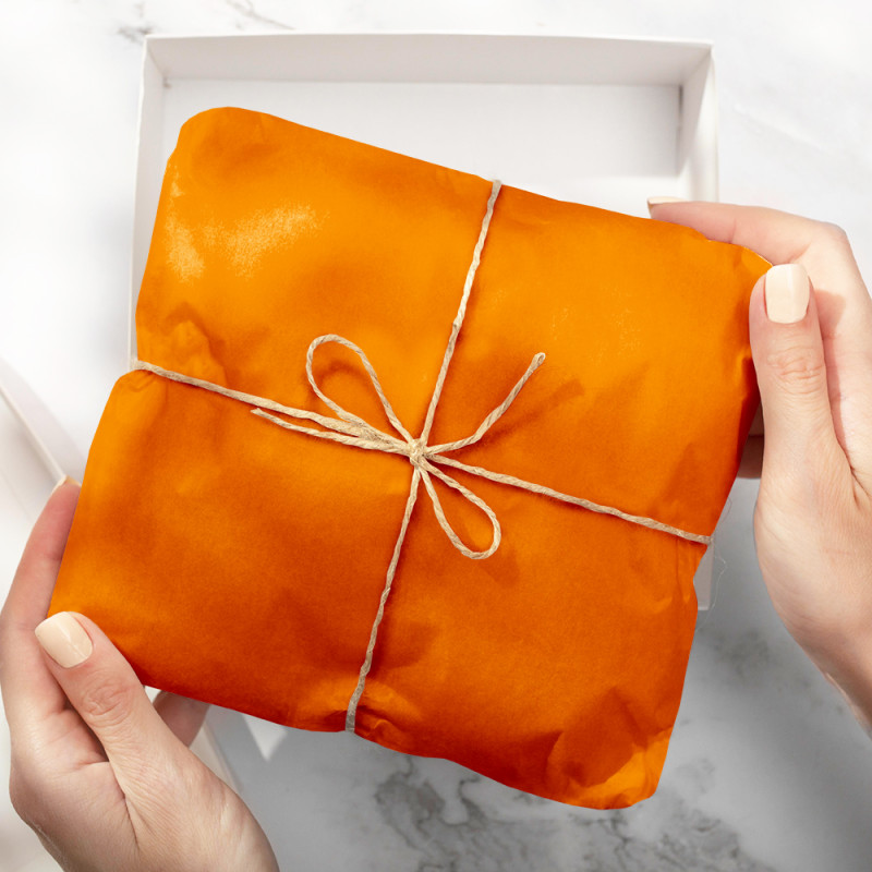 Embrulho de Papel Seda Salmon