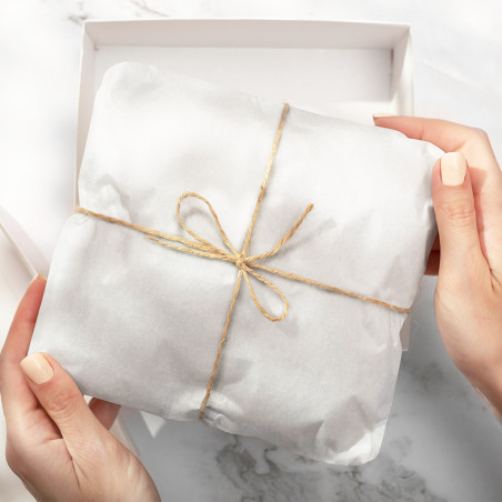 Papel de seda branco premium 50x75cm 