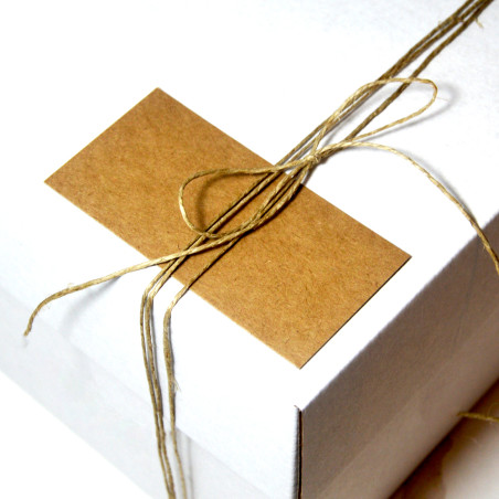 Etiqueta Kraft Caixa 40x80mm