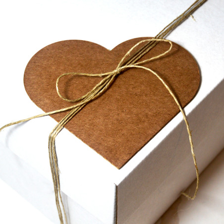 Etiquetas Kraft Caja 100x90mm