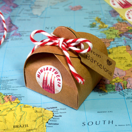 Caixa miniastuccio 50x50x20mm kraft